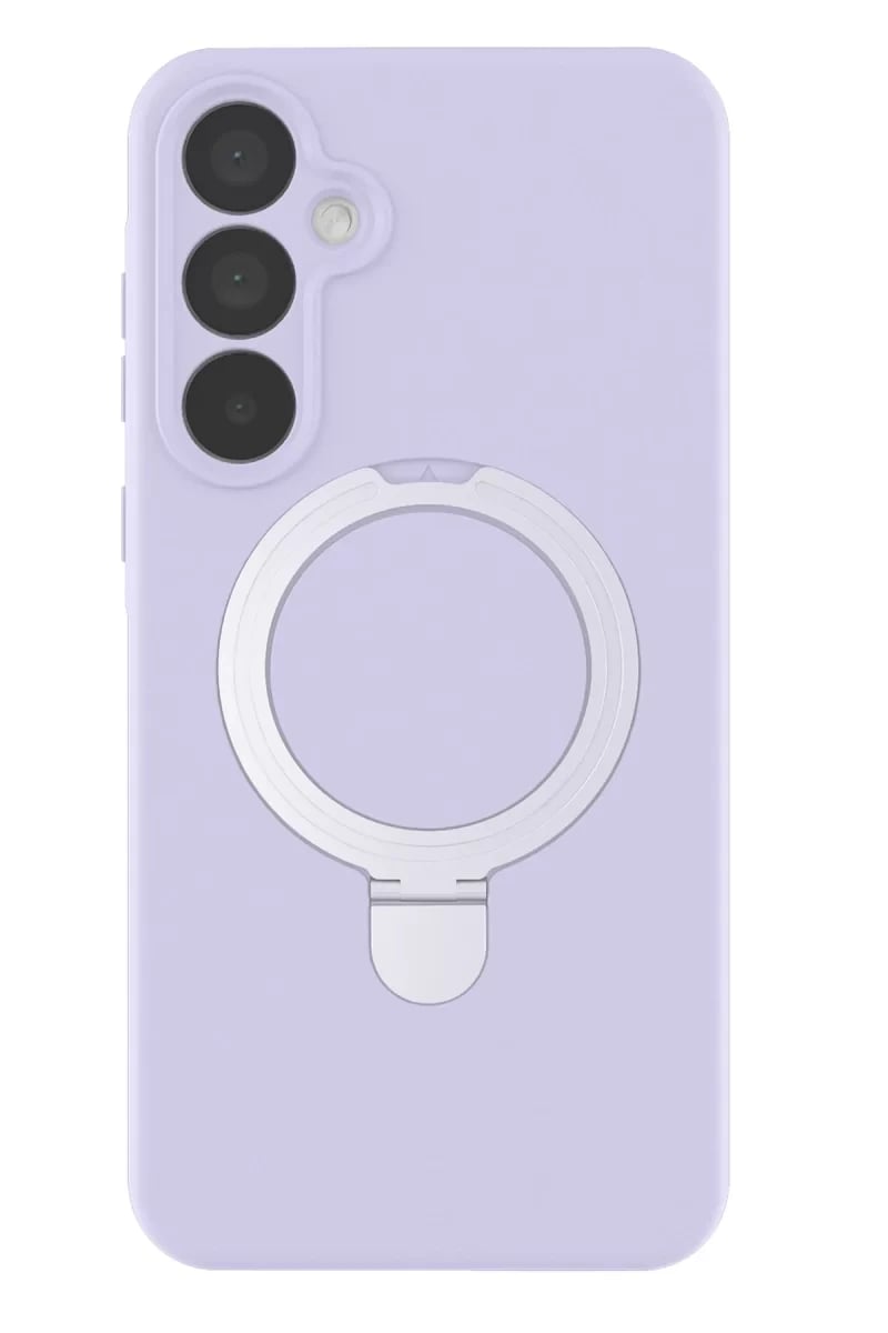 Samsung Galaxy A55 5G Regal Magsafe Standlı Kapak - Lila
