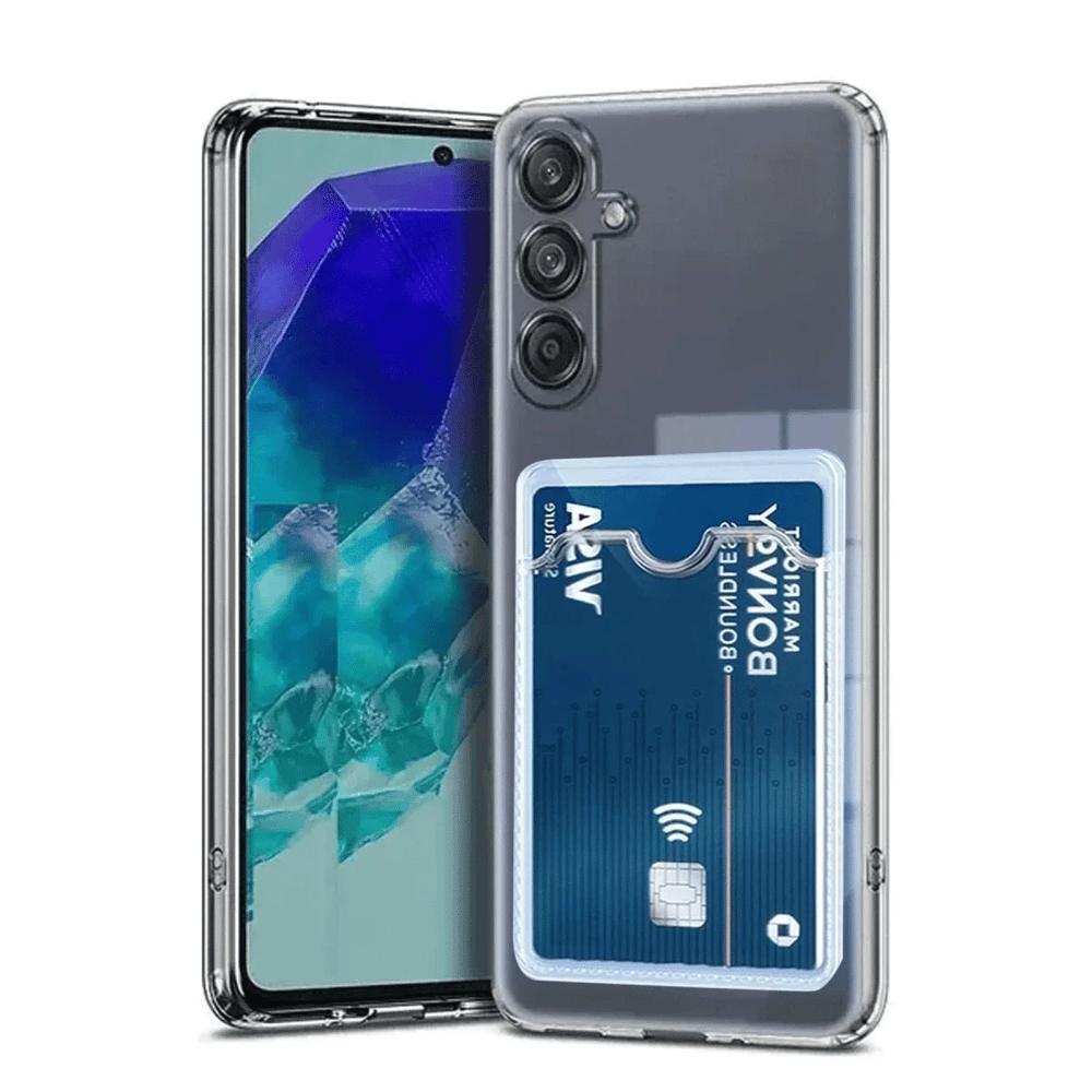Samsung Galaxy A56 Kılıf Kart Şeffaf Silikon - Şeffaf