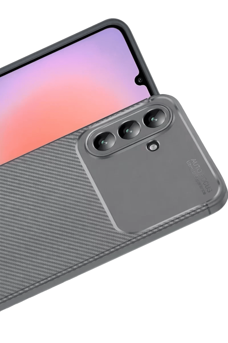 Samsung Galaxy A57 5G Auto Focus Karbon Kapak - Gri