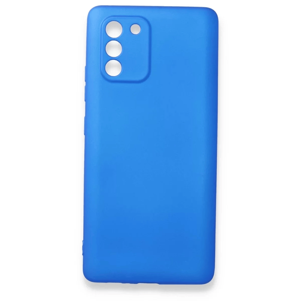 Samsung Galaxy A91 / S10 Lite Kılıf First Silikon - Mavi