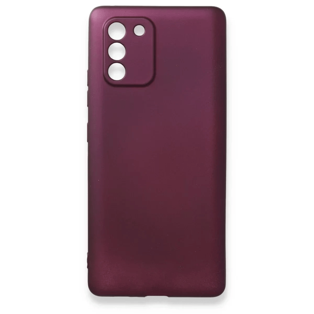 Samsung Galaxy A91 / S10 Lite Kılıf First Silikon - Mürdüm