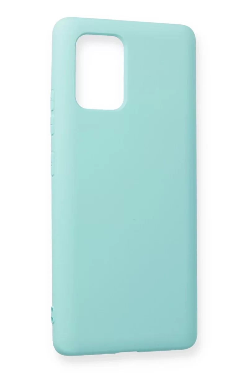 Samsung Galaxy A91 / S10 Lite Kılıf Nano içi Kadife Silikon - Turkuaz