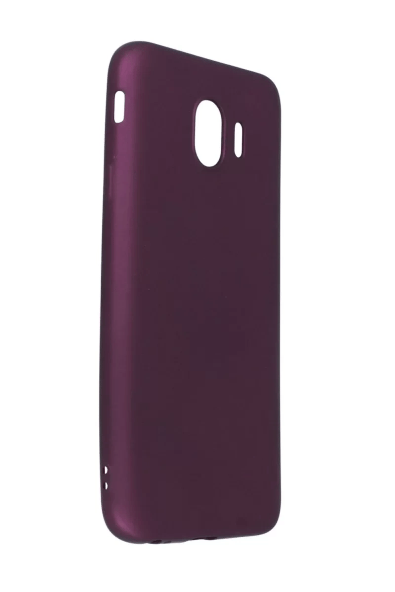 Samsung Galaxy J4 Kılıf First Silikon - Mürdüm