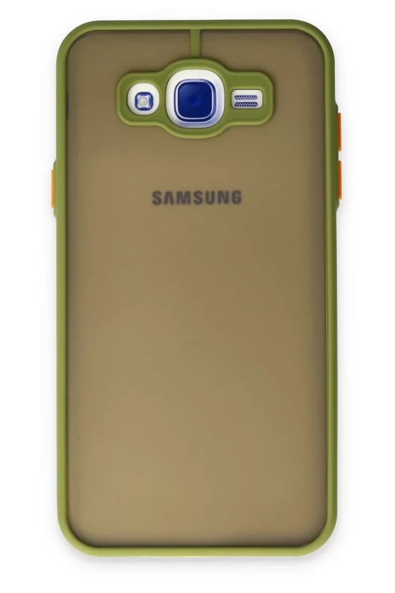 Samsung Galaxy J7 Kılıf Montreal Silikon Kapak - Açık Yeşil