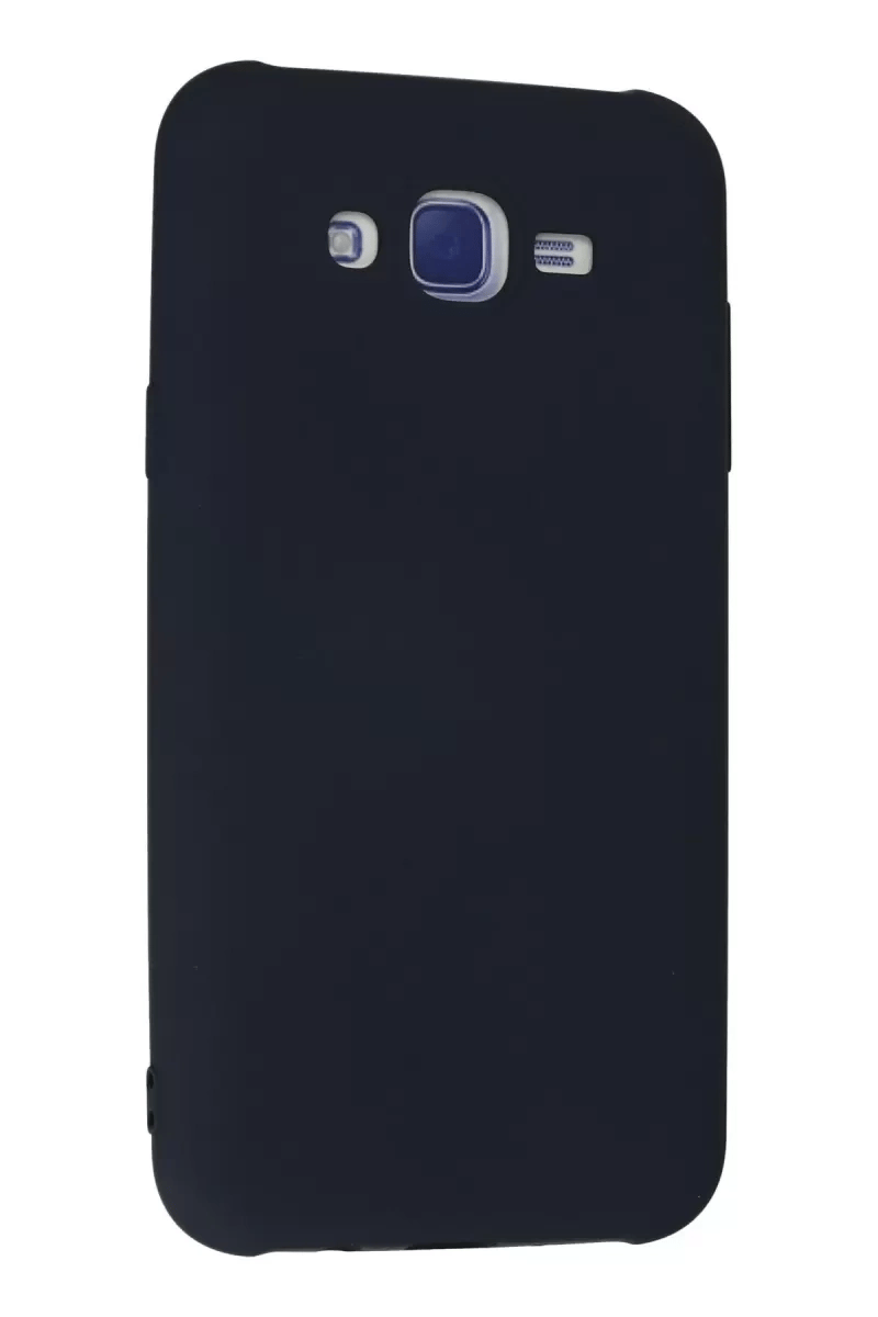 Samsung Galaxy J7 Kılıf Nano içi Kadife Silikon - Lacivert