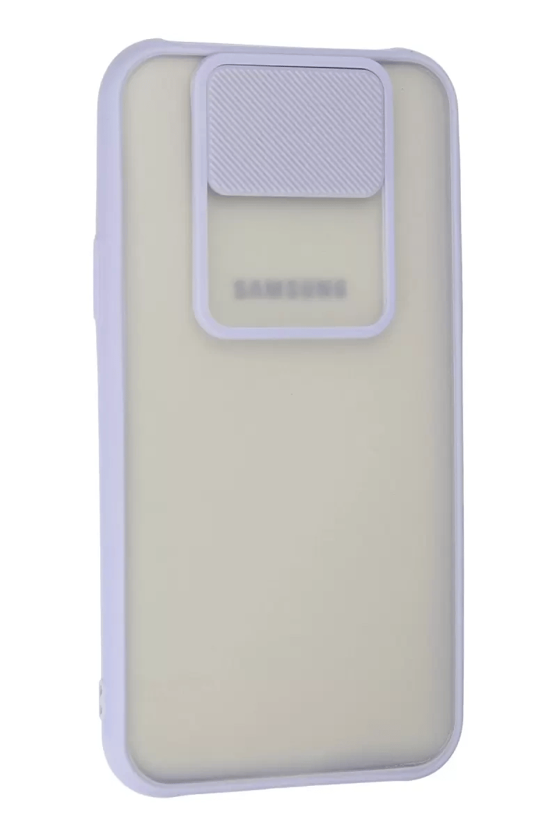 Samsung Galaxy J7 Kılıf Palm Buzlu Kamera Sürgülü Silikon - Lila