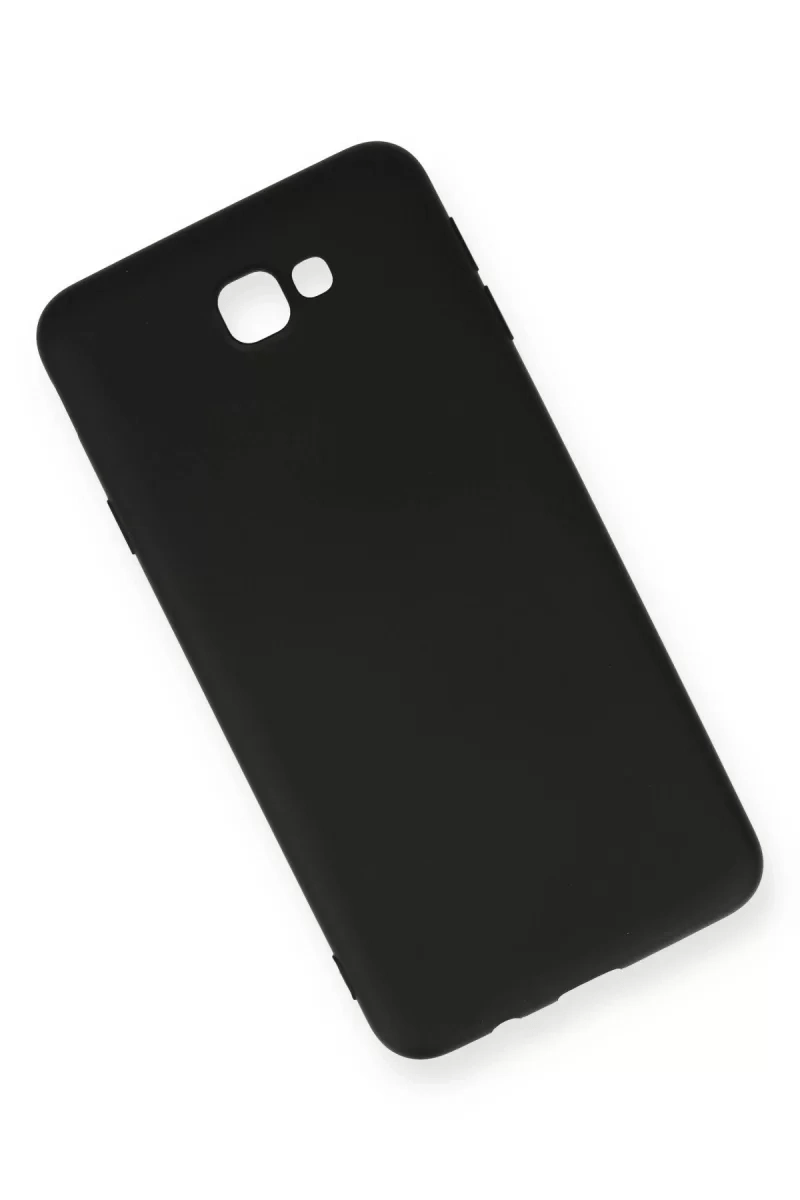 Samsung Galaxy J7 Prime Kılıf Nano içi Kadife Silikon - Siyah
