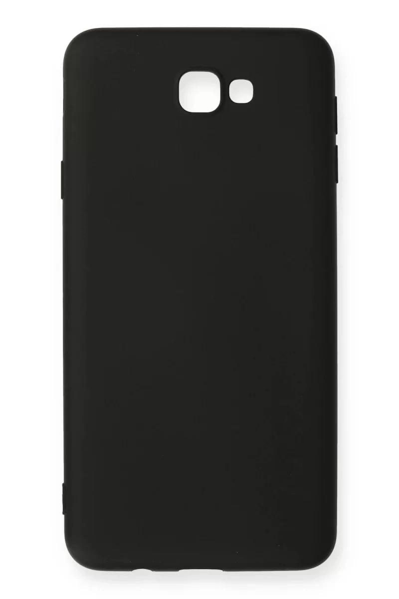 Samsung Galaxy J7 Prime Kılıf Nano içi Kadife Silikon - Siyah