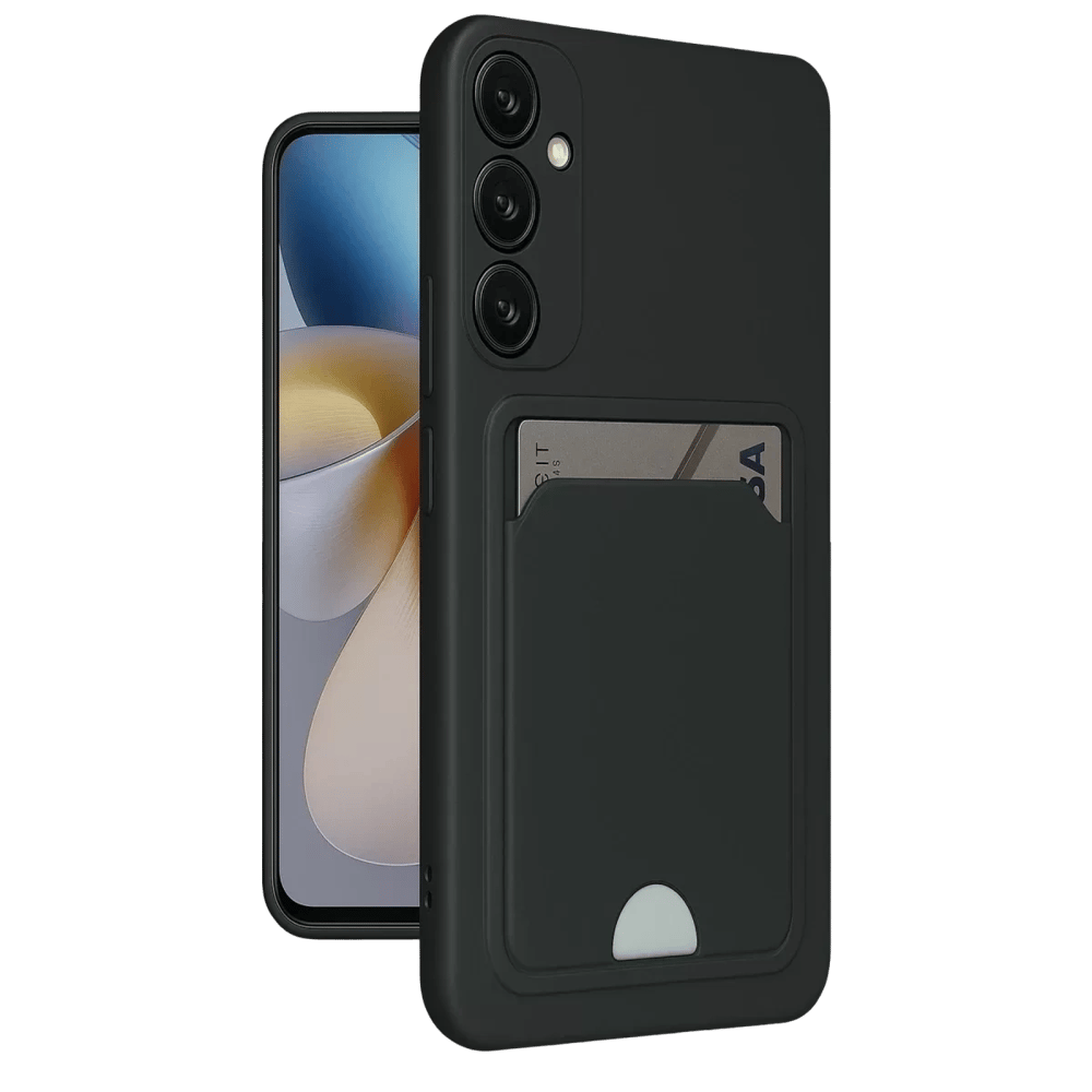 Samsung Galaxy M15 Kelvin Kartvizitli Silikon - Siyah