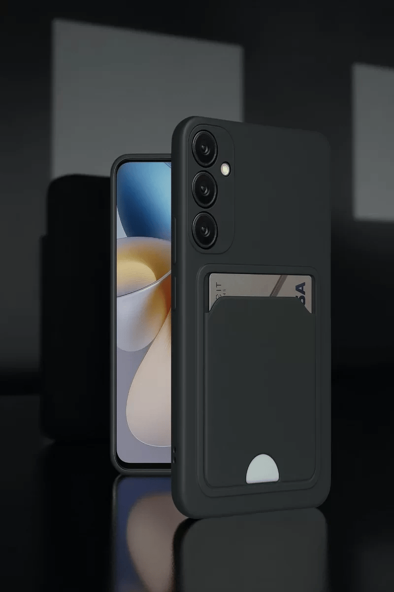 Samsung Galaxy M15 Kelvin Kartvizitli Silikon - Siyah