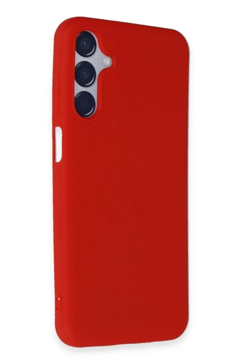 Samsung Galaxy M15 Kılıf First Silikon - Kırmızı