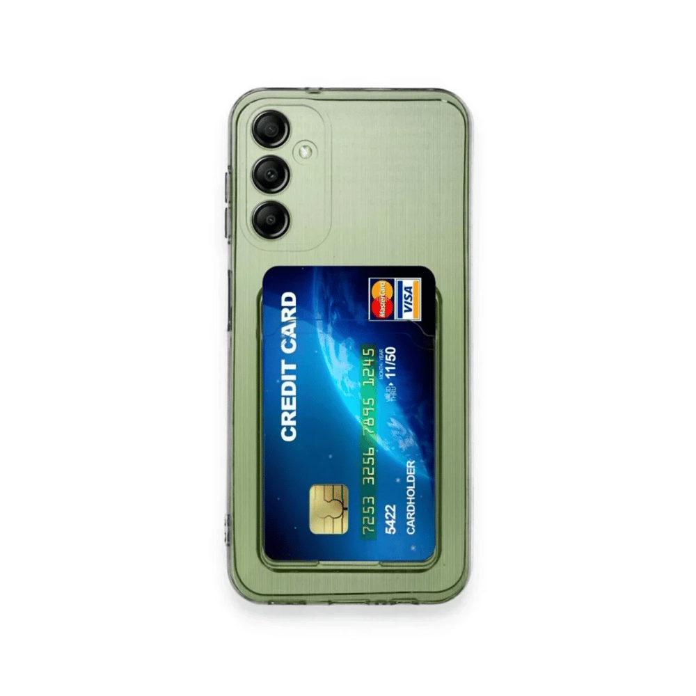 Samsung Galaxy M15 Kılıf Kart Şeffaf Silikon - Şeffaf