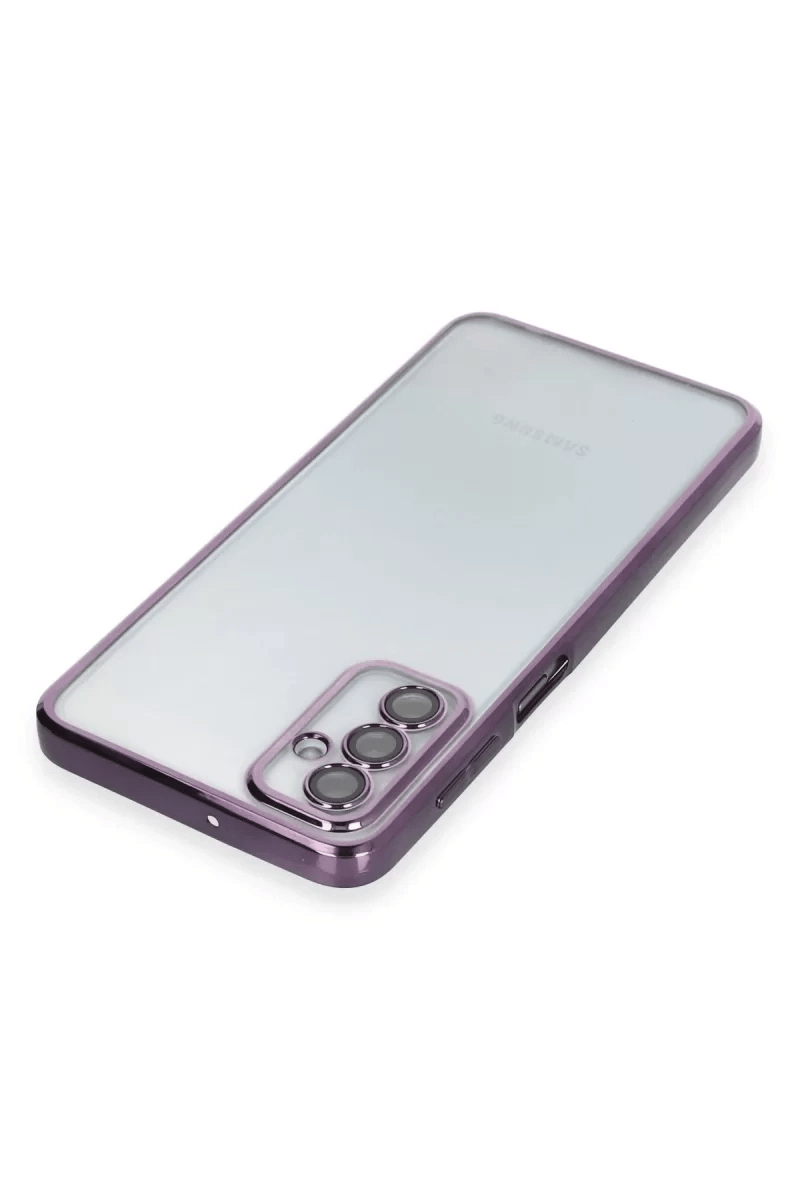 Samsung Galaxy M23 Kılıf Lensli Silikon - Mor
