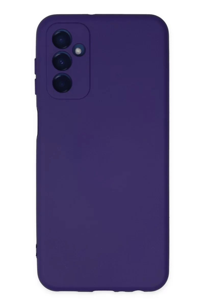Samsung Galaxy M23 Kılıf Nano içi Kadife Silikon - Mor