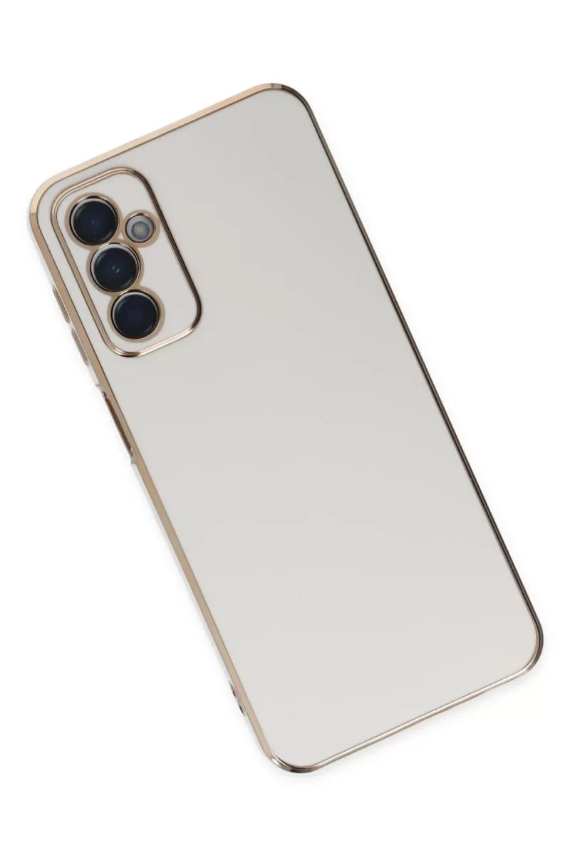 Samsung Galaxy M23 Kılıf Volet Silikon - Beyaz