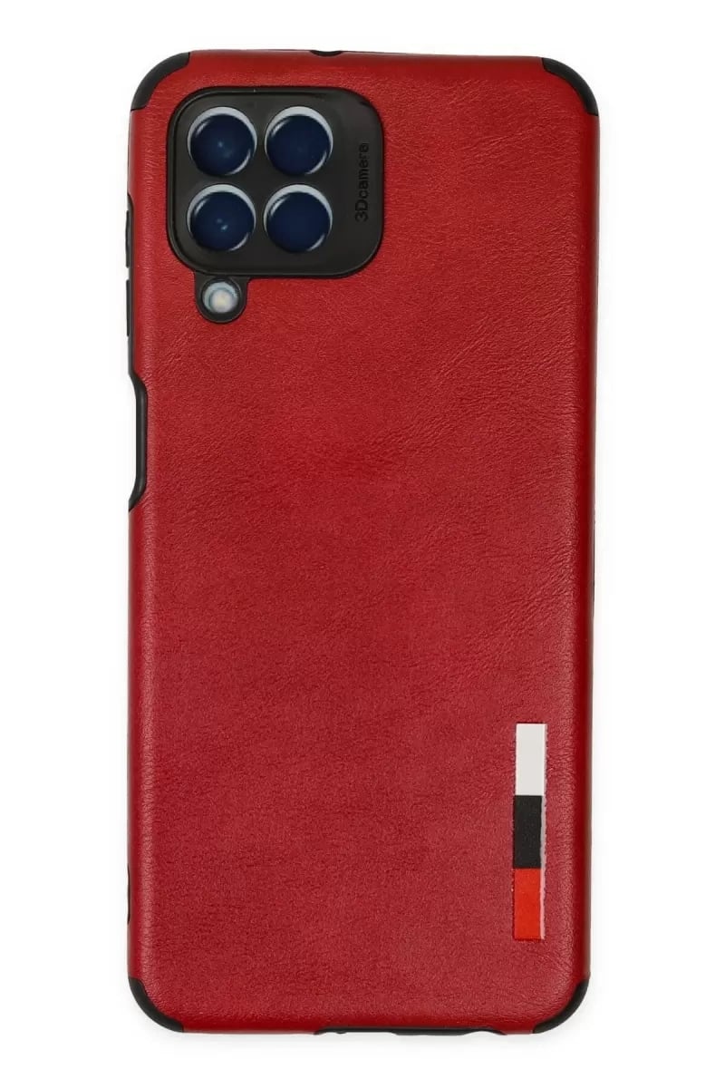 Samsung Galaxy M33 Kılıf Loop Deri Silikon - Kırmızı