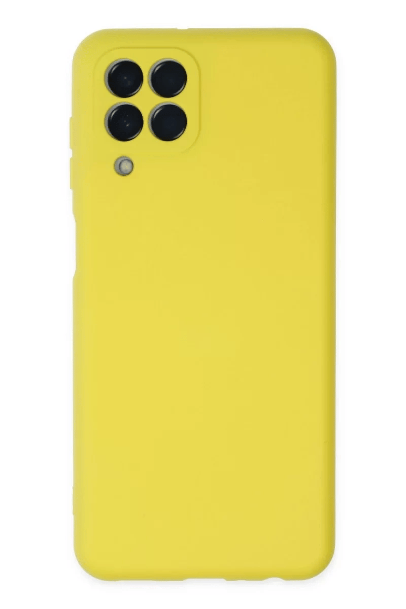 Samsung Galaxy M33 Kılıf Nano içi Kadife Silikon - Sarı
