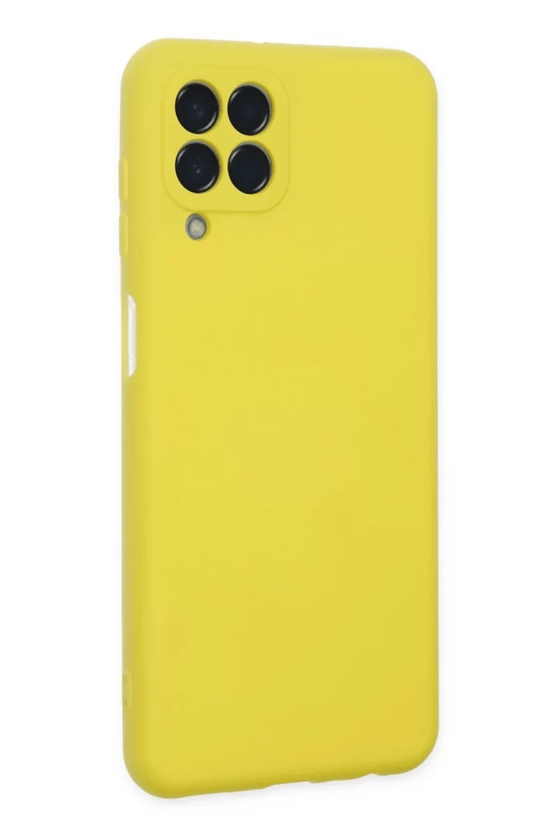 Samsung Galaxy M33 Kılıf Nano içi Kadife Silikon - Sarı