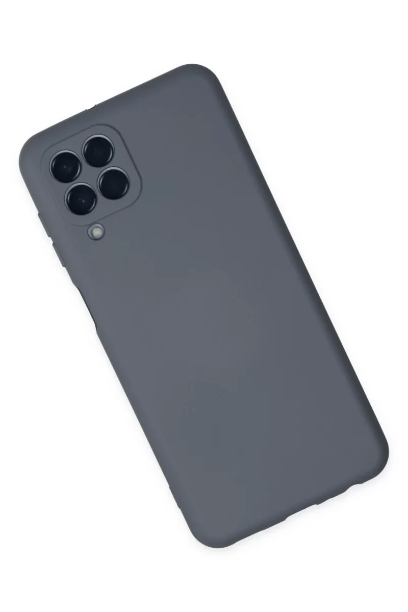 Samsung Galaxy M33 Kılıf Nano içi Kadife Silikon - Gri