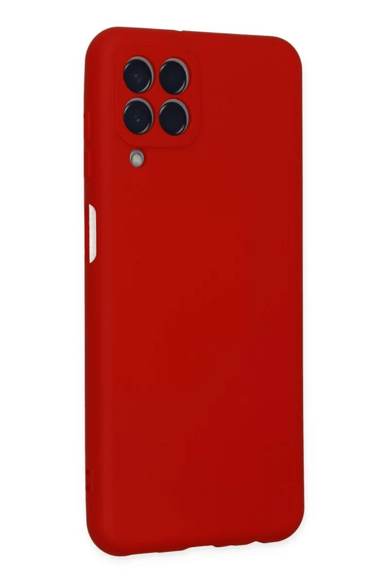Samsung Galaxy M33 Kılıf Nano içi Kadife Silikon - Kırmızı