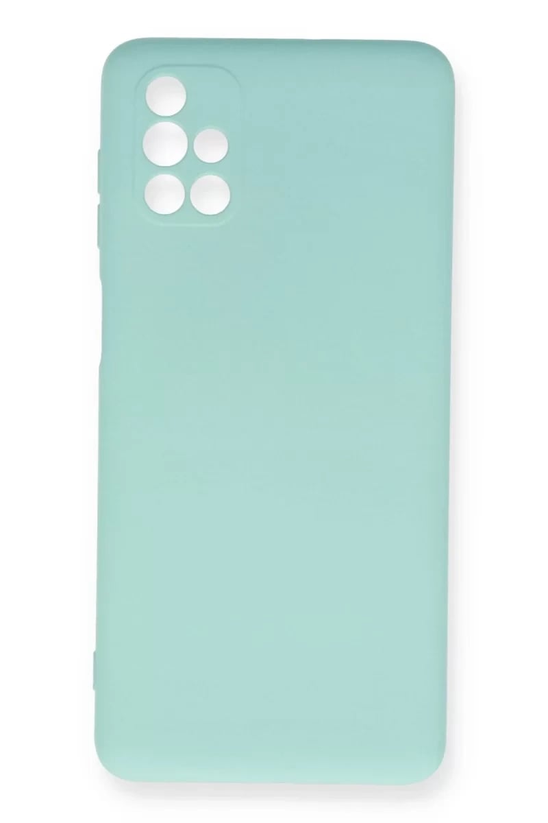 Samsung Galaxy M51 Kılıf Nano içi Kadife Silikon - Turkuaz