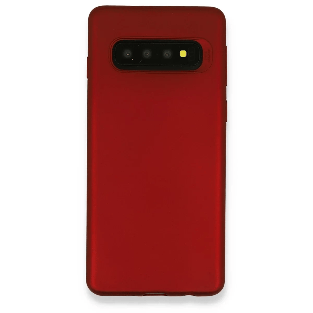 Samsung Galaxy S10 Plus Kılıf First Silikon - Bordo