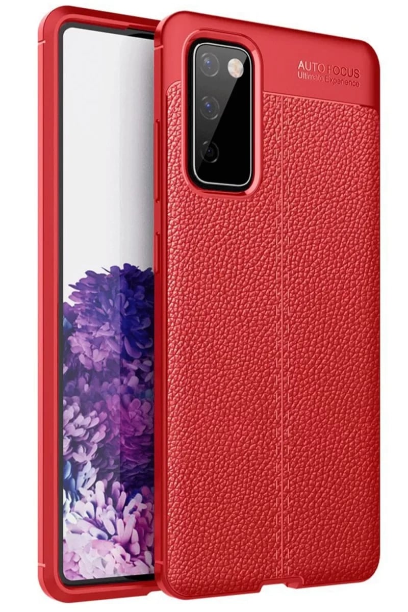 Samsung Galaxy S20 FE Kılıf Auto Focus Kapak - Kırmızı