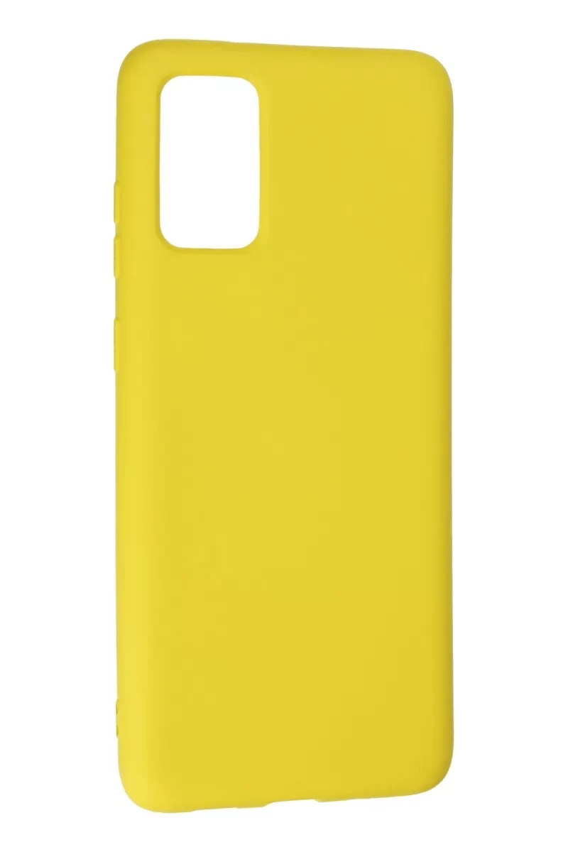 Samsung Galaxy S20 Plus Kılıf Nano içi Kadife Silikon - Sarı