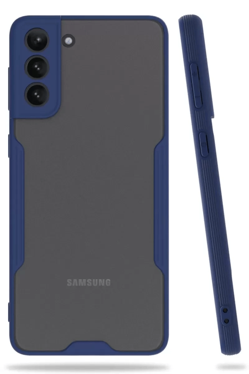 Samsung Galaxy S21 Plus Kılıf Platin Silikon - Lacivert