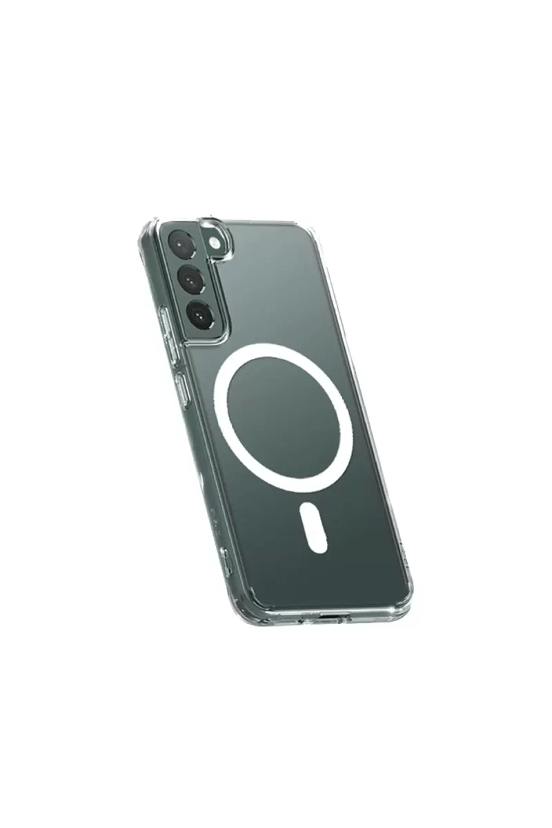 Samsung Galaxy S22 Plus Kılıf Magneticsafe Şeffaf Silikon - Şeffaf