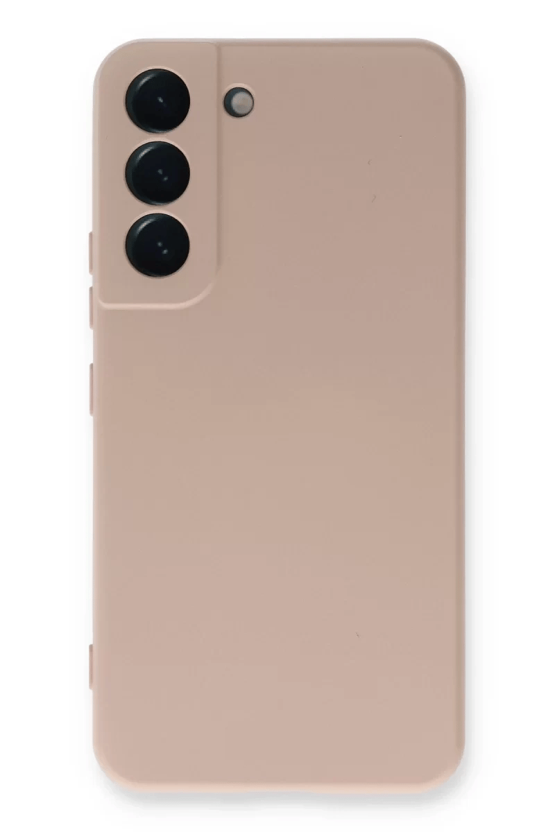 Samsung Galaxy S22 Plus Kılıf Nano içi Kadife Silikon - Pudra