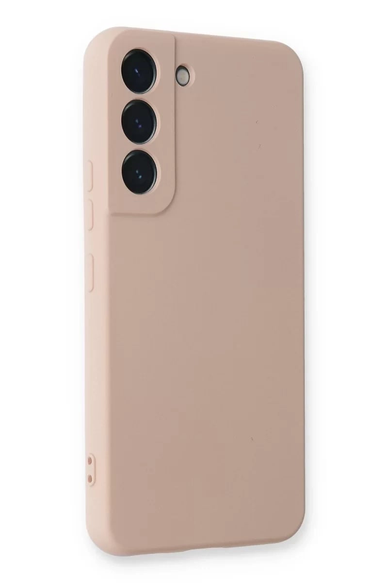 Samsung Galaxy S22 Plus Kılıf Nano içi Kadife Silikon - Pudra
