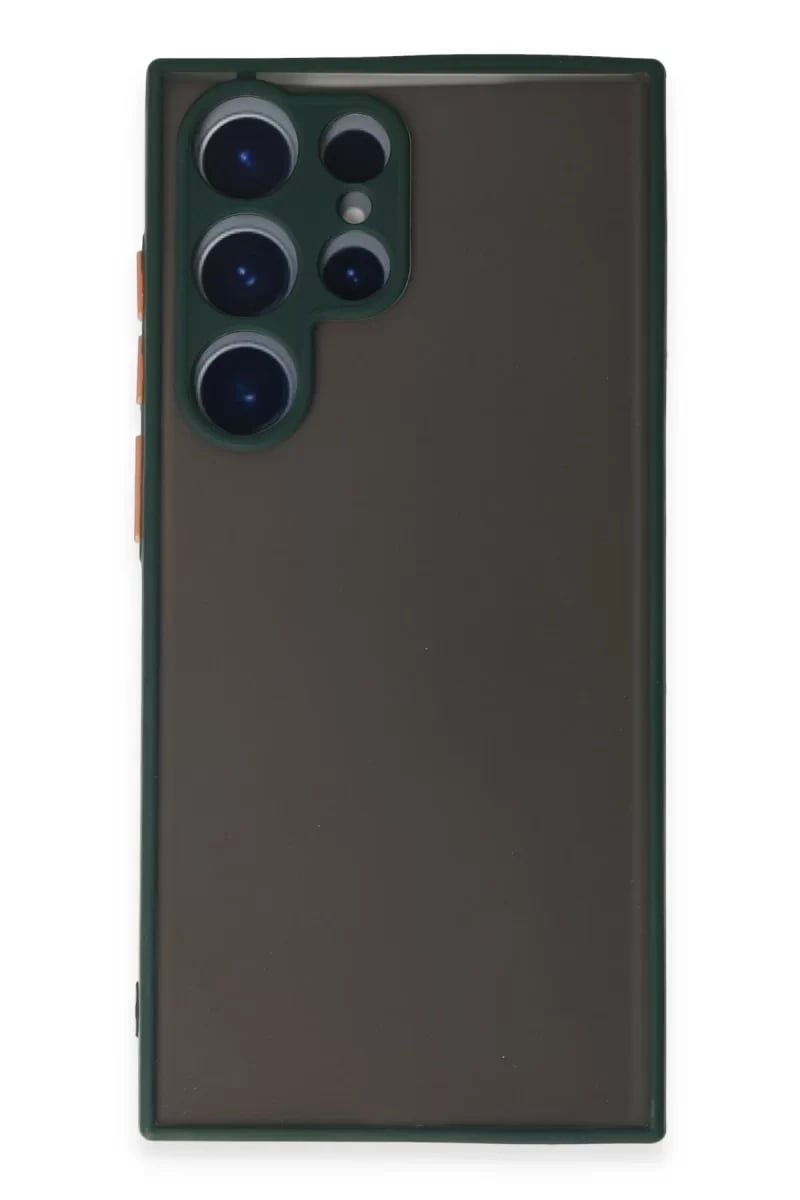Samsung Galaxy S22 Ultra Kılıf Montreal Silikon Kapak - Yeşil