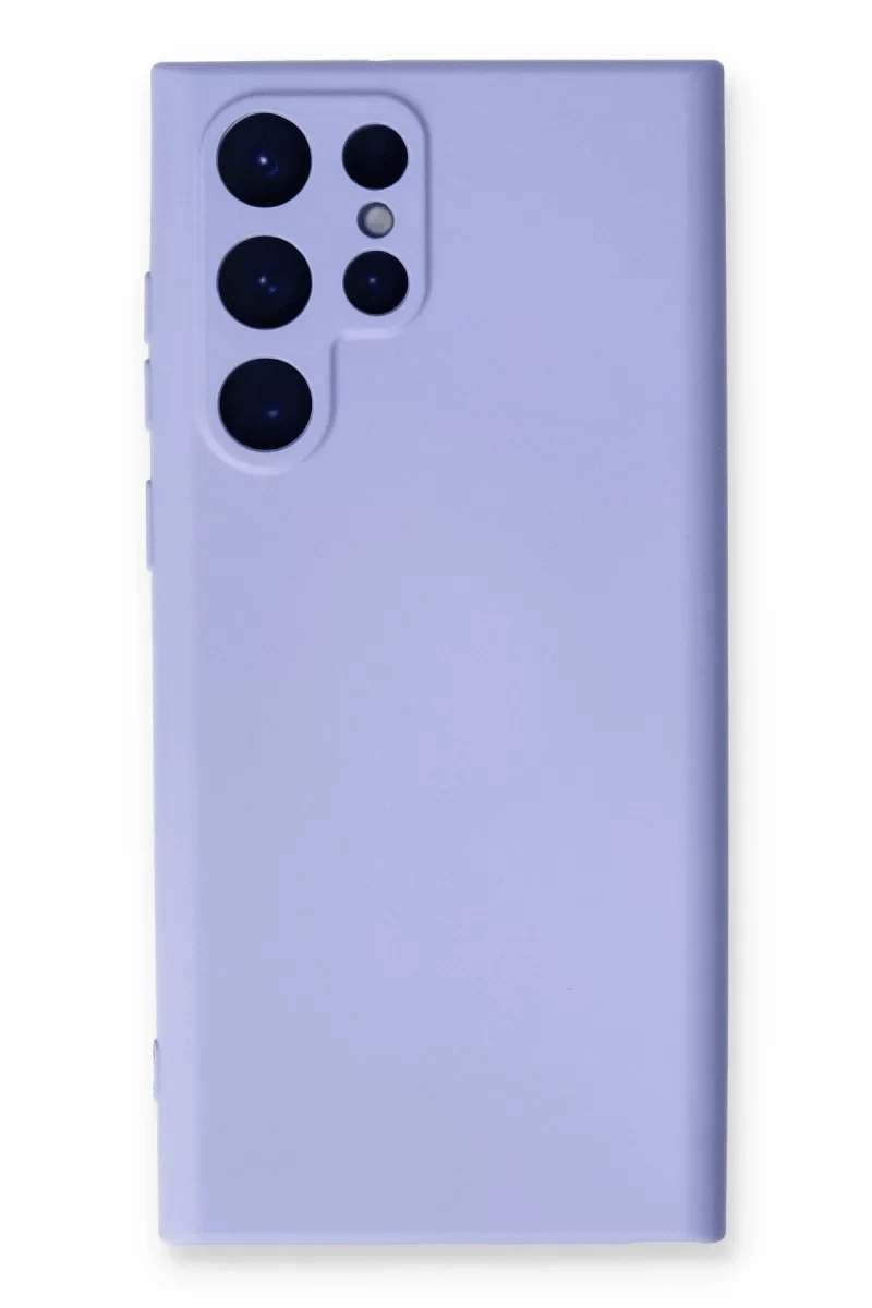 Samsung Galaxy S22 Ultra Kılıf Nano içi Kadife Silikon - Lila