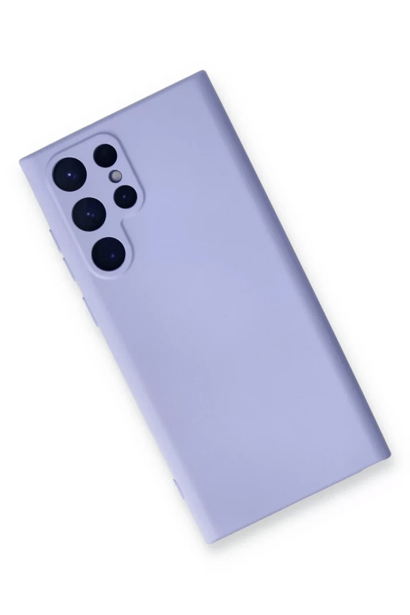 Samsung Galaxy S22 Ultra Kılıf Nano içi Kadife Silikon - Lila