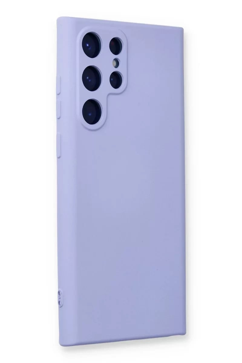 Samsung Galaxy S22 Ultra Kılıf Nano içi Kadife Silikon - Lila