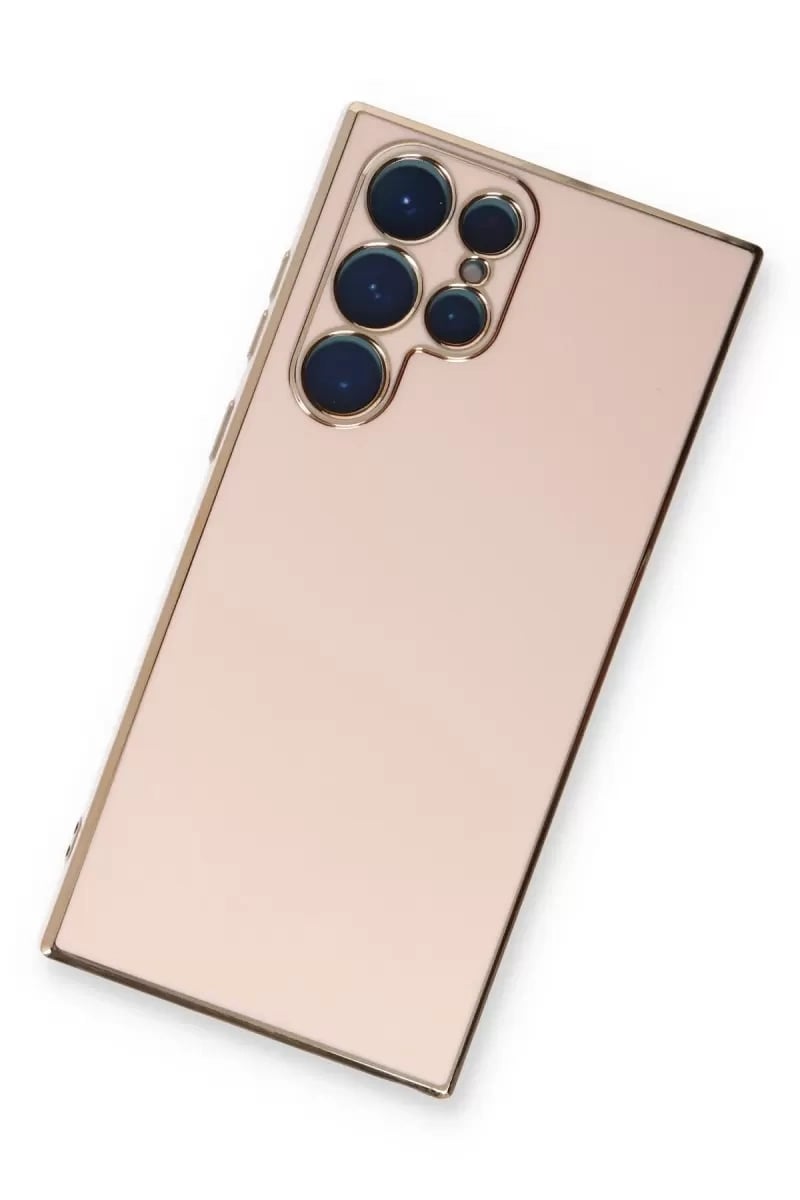 Samsung Galaxy S22 Ultra Kılıf Volet Silikon - Pembe