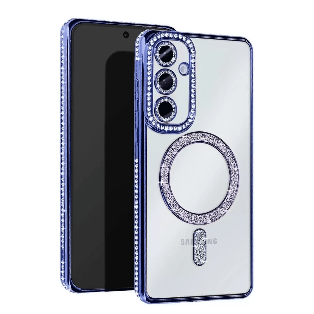 Samsung Galaxy S23 FE Joke Simli Magneticsafe Kılıf - Mavi