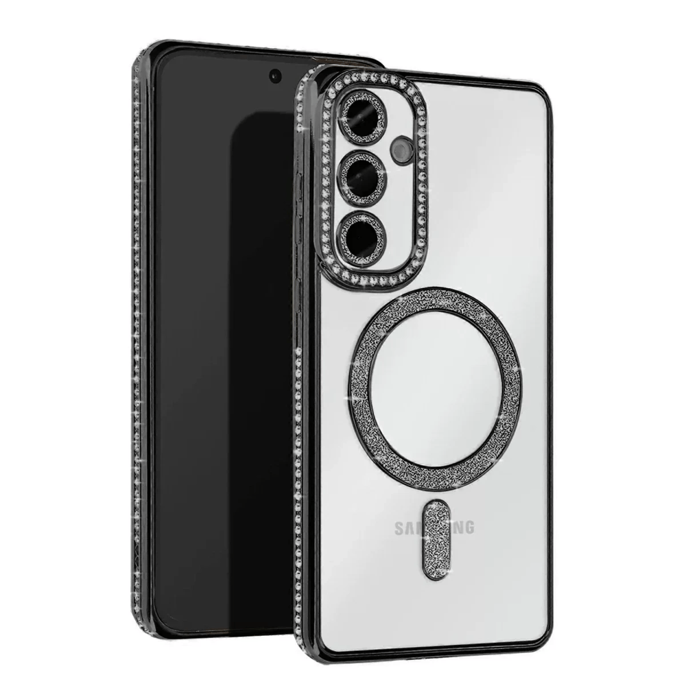 Samsung Galaxy S23 FE Joke Simli Magneticsafe Kılıf - Siyah