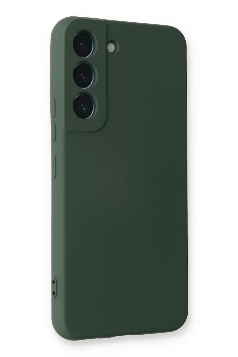 Samsung Galaxy S23 Plus Kılıf Nano içi Kadife Silikon - Koyu Yeşil