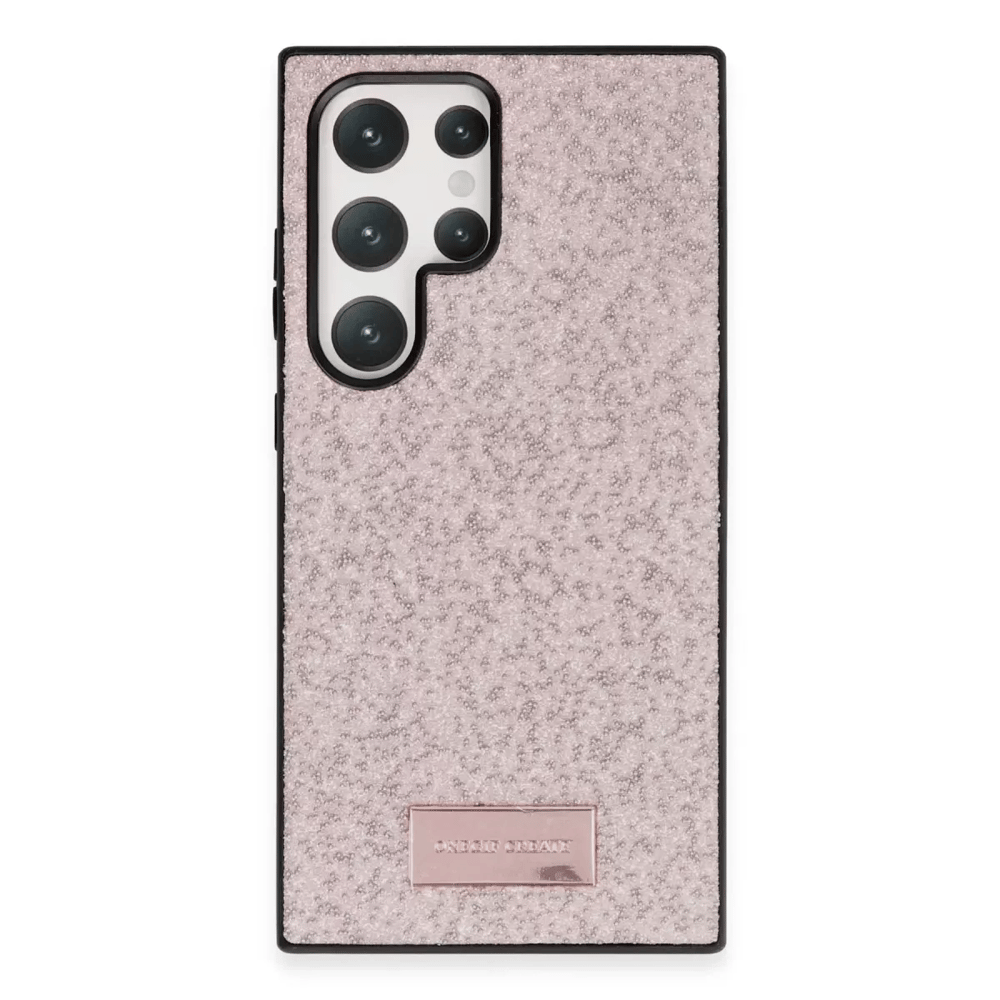 Samsung Galaxy S23 Ultra Bright Simli Kapak - Pembe