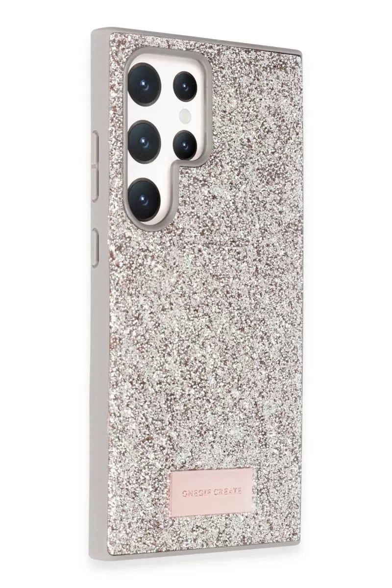 Samsung Galaxy S23 Ultra Bright Simli Kapak - Gold