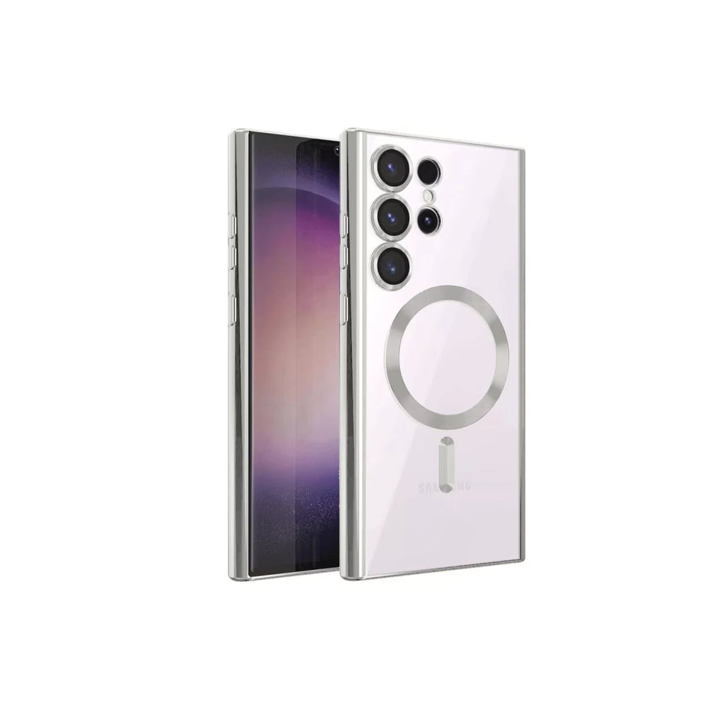 Samsung Galaxy S23 Ultra Kılıf Kross Magneticsafe Kapak - Titan Gri