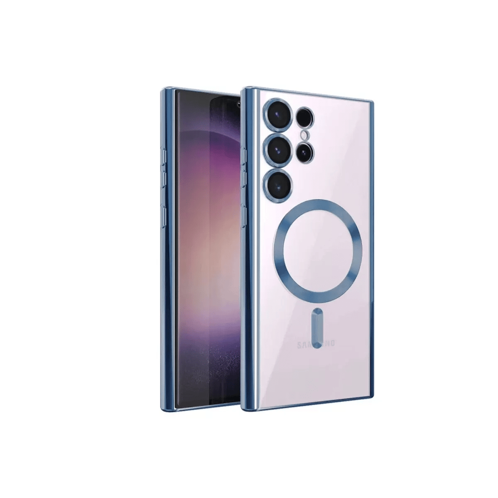 Samsung Galaxy S23 Ultra Kılıf Kross Magneticsafe Kapak - Sierra Blue