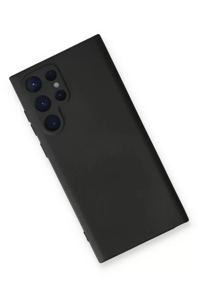 Samsung Galaxy S23 Ultra Kılıf Nano içi Kadife Silikon - Siyah