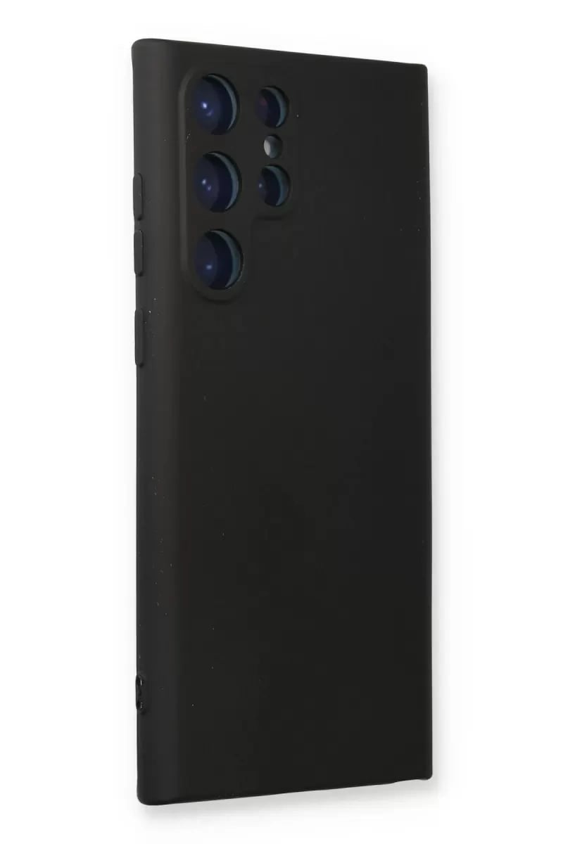 Samsung Galaxy S23 Ultra Kılıf Nano içi Kadife Silikon - Siyah