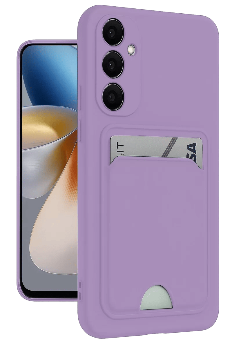 Samsung Galaxy S24 Plus Kelvin Kartvizitli Silikon - Lila