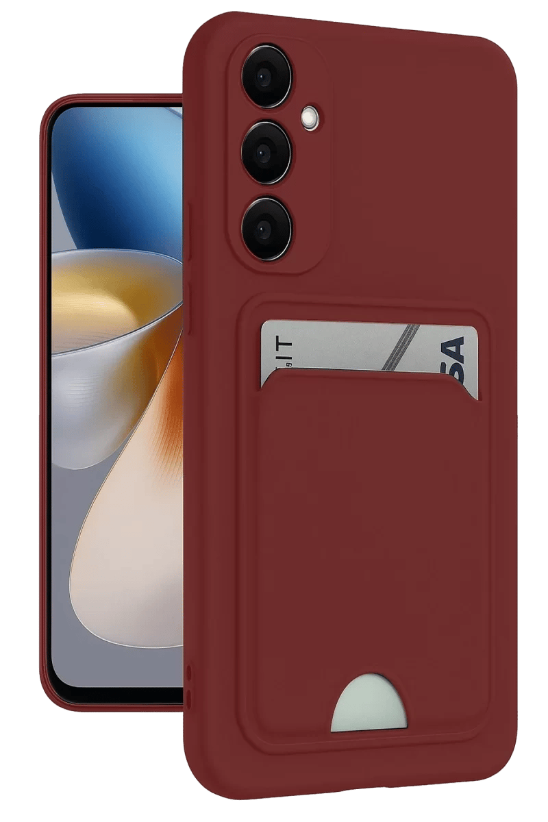 Samsung Galaxy S24 Plus Kelvin Kartvizitli Silikon - Bordo