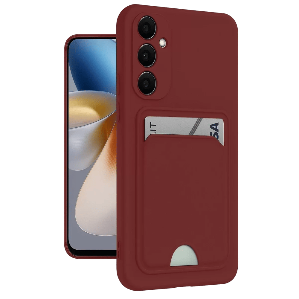 Samsung Galaxy S24 Plus Kelvin Kartvizitli Silikon - Bordo