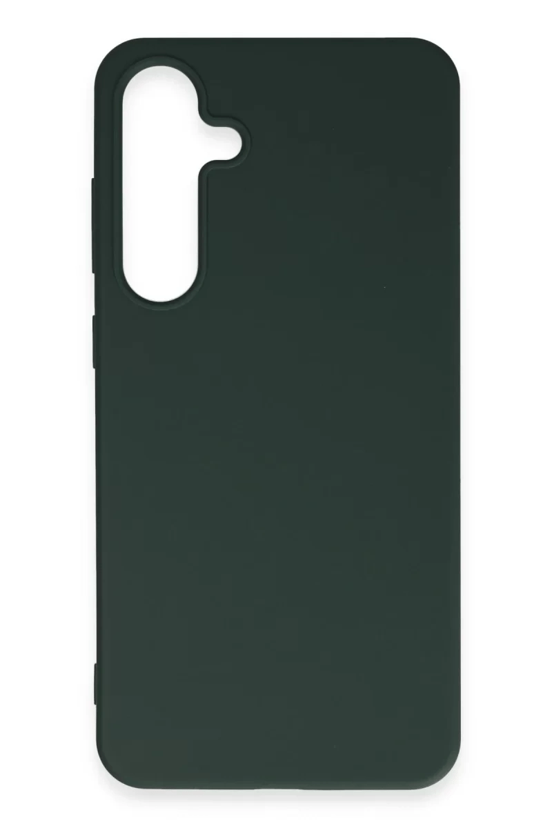 Samsung Galaxy S24 Plus Kılıf First Silikon - Koyu Yeşil